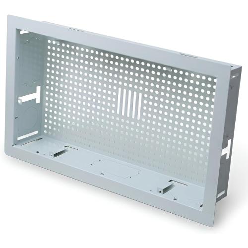 White Box In-Wall Retrofit Media Enclosure for Samsung The Frame TVs, One Connect Box & Streaming Devices – Steel Flush Mount Cable Management‼️hardware zip tied to frame‼️