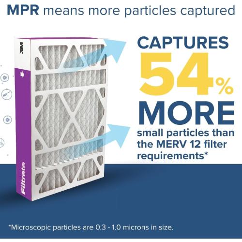 Filtrete 16x25x5 AC Furnace Air Filter, MPR 1550, MERV 12, Fits Honeywell & Trion AirBear, CERTIFIED Asthma & Allergy Friendly, Electrostatic Air Filter, 2-Pack (actual size 15.75 x 24.13 x 4.88)