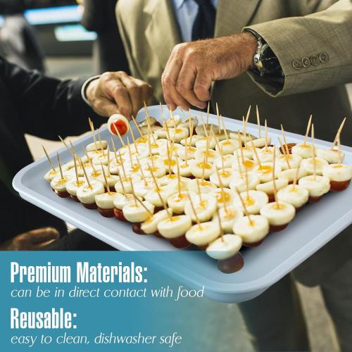 Sintuff 10 Pcs Plastic Art Trays Colorful Fast Food Lunch Trays Bulk Activity Crafts Sensory Serving Organizer for Home, School, Kids, DIY Projects, Painting, Beads