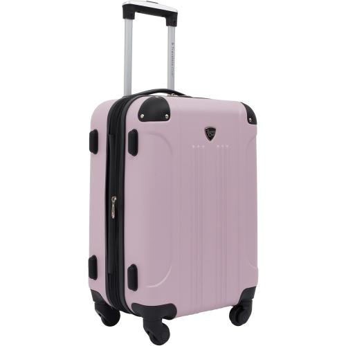 Travelers Club Chicago Hardside Expandable Spinner Luggage, Lilac, 20 Carry-On