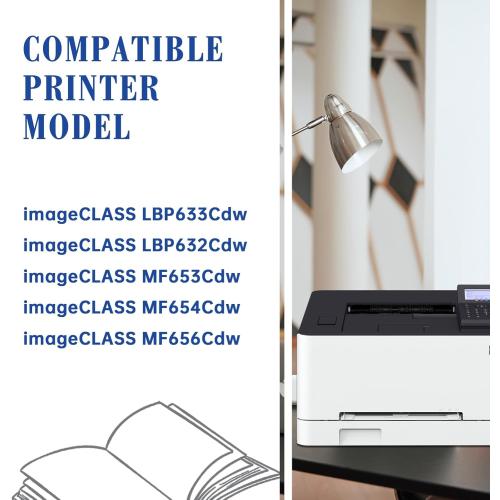 Twin Pack 067H 067 MF656Cdw Toner Cartridge 2 Pack High Yield Compatible Replacement for Canon 067H 067 for Canon imageCLASS LBP633Cdw LBP632Cdw MF653Cdw MF654Cdw MF656Cdw Printer- Black