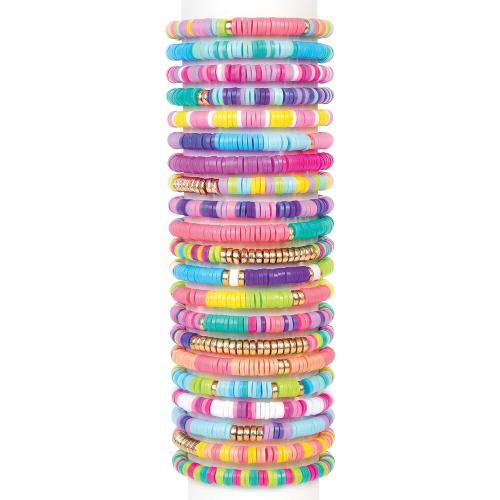 Make It Real: Swift Clicks - Heishi Bracelet Maker - 2047pc, DIY Jewelry Craft Kit, Design & Make 23 Bead Bracelets, Rotate-Click-Wear, Girls Kids 8
