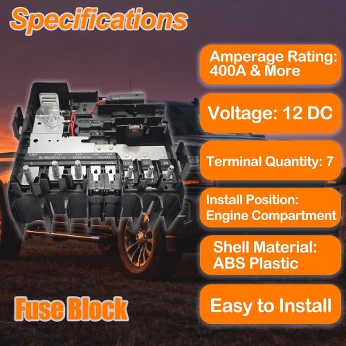 84646134 Battery Distribution Engine Compartment Fuse Block - Fits for Chevy Silverado 1500/2500/3500 HD, GMC Sierra 1500/2500/3500 HD 2019-2025 - Replaces 85015808, 84646134, 84493556