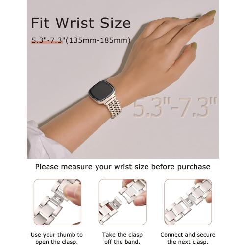 Minyee Metal Bands with fitbit