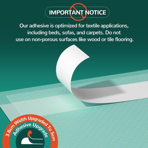 Bed Pads with Adhesive Strips 30''X36'', 30 Count | Extra Large XL Underpads | Secure & Waterproof Chucks for Incontinence Care | for Adults, Seniors, Kids & Pets