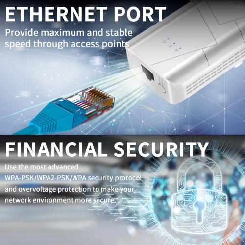 2026 WiFi Extender Signal Booster - up to 10000 sq.ft Coverage, Wireless Booster - Long Range Internet Repeater, WiFi Booster and Signal Amplifier w/Ethernet Port, 1-Tap Setup