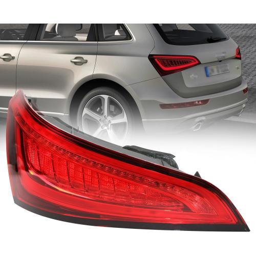LED Tail Light Assembly Compatible With 2013-2017 Audi Q5 Taillight Tail Lamp Brake Lamp Rear Light Backup Light Replacement Left Driver Side Partslink#8R0945093D