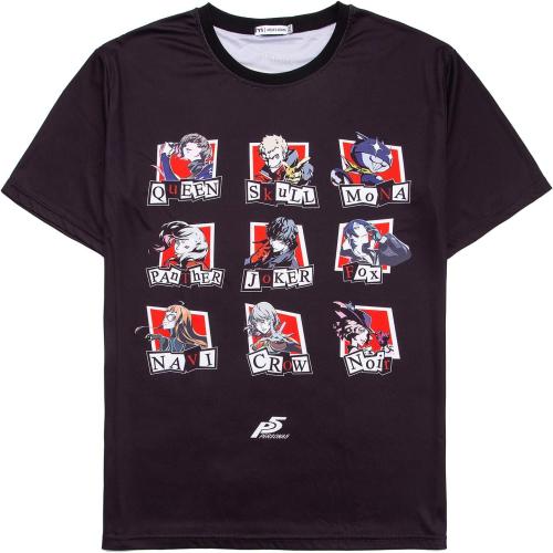 Persona 5 Shirt P5 Mens Womens Boys Girls Short SleeveT-Shirt (3XL)