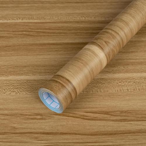 Decoroom Wood Grain Contact Paper Peel and Stick Wallpaper Brown Vinyl Wrap