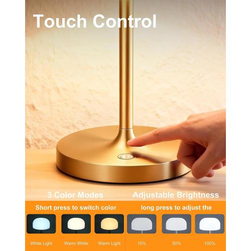 VoMii Mushroom Lamp, Shower Lamp Waterproof for Bathroom & Bedroom - Brass