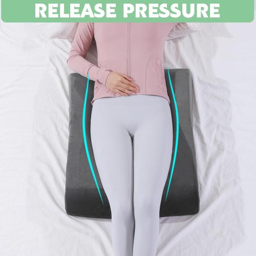 HOMBYS BBL Pillow After Surgery for Sleeping,High Density Foam Butt Pillow,Brazilian Butt Lift Pillow Post Surgery Recovery for Sleeping,BBL Chair with Hole (Dark Grey)