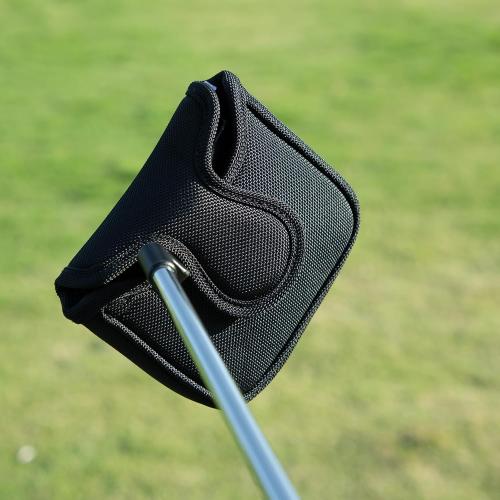 Black Golf Putter Cover Square Mallet Putter Head Cover Magnetic Square Mallet Headcover fits for Scotty Cameron Taylormade
