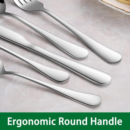 8-Piece 6.7 Inch Salad Forks Set,Durable Dishwasher Safe Stainless Steel Dessert Forks,Silverware Fork,Flatware Fork For Home Kitchen