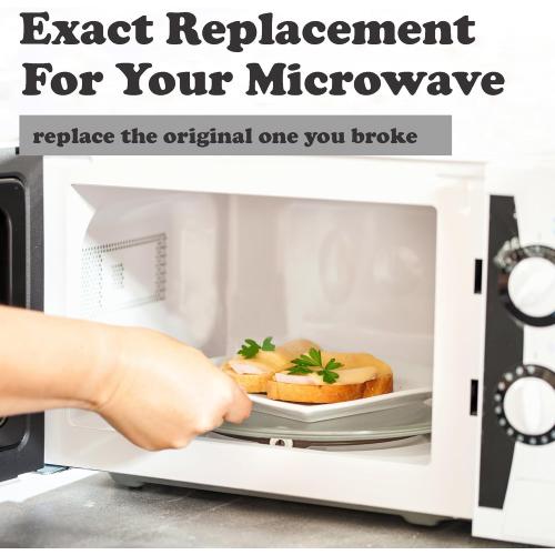 10 1/2 Inches Replacement Microwave Glass Plate Compatible with Hamilton Beach 252100500497, HB-P90D23, Microwave Glass Turntable Compatible with GE, Sunbeam, Emerson P23, Replace Part #252100500497