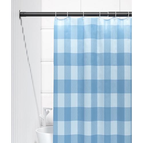 Adjustable Closet Rod, Telescopic Clothes Hanging Bar Punch Need, Heavy Duty Stainless Steel Curtains Bar for Cabinets Wardrobes Bathroom Balcony (Color : Black, Size : 28-43(0.7m-m-1.1m).