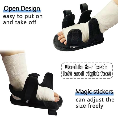 Post Op Shoe for Broken Foot,Adjustable Walking Boots Recovery Cast Shoe Covers,Direct Post Op Recovery Shoe for Stable Ankle Joints,Medical Open-toe Plaster Shoes for Men or Women L