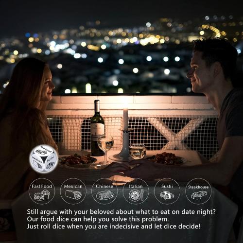 Stocking Stuffers for Him Her Couple Gifts Date Night Gifts for Boyfriend Girlfriend Food Decider 11th Anniversary Steel Gifts for Husband Wife Wedding Christmas Valentines Birthday Gift for Women Men