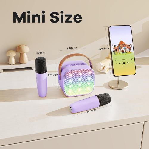 YLL Karaoke Machine for Kids,Birthday Gifts for Girls 3 4 5 6 7 8 Years Old