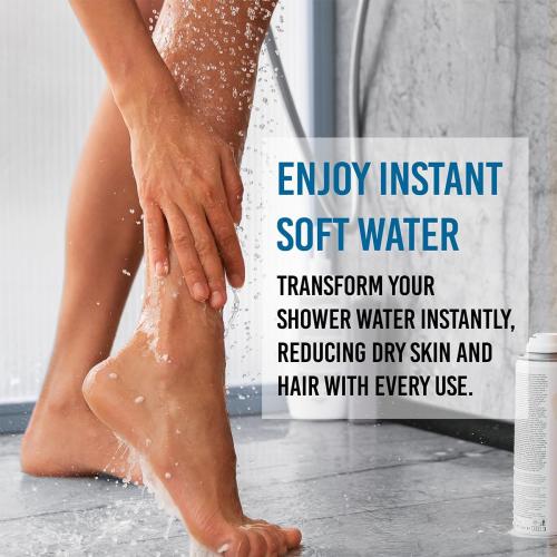 4 Pack 15 Stage Shower Filter Replacement Cartridge, Shower Filter For Hard Water, Universally Compatible With Any Similar Design, Shower Water Softener with High Output