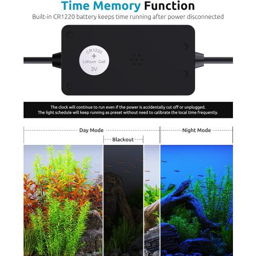 SEAOURA Full Spectrum Aquarium Light, 24/7 Custom Timer, Power-Off Memory, 36-42in 7-Row LED Fish Tank Lights, 8 Colors, 20 Brightness, Day & Night Cycle, Adjustable Mount for Freshwater Plant Growth