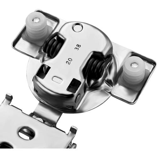 Ravinte 10 Pack 5 Pairs 3/4 inch Overlay Soft Close Hinges for Kitchen Cabinet Hinges Satin Nickel Hidden Hinges Stainless Steel Concealed Hinge self Closing