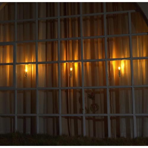 Homemory 12PCS Christmas LED Window Candles with 6h Timer, 2X Brighter Flameless Taper Candle with Suction Cups Battery Operated for Window, Flickering Candlesticks for Christmas Home Wedding Decor