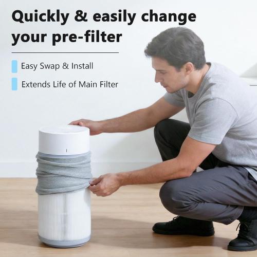 2 Packs Cloth Washable Pre-filter Cover for Blueair Blue Pure Mini Max Air Purifi-er, Premium Fabric Mini Max Pre Filter