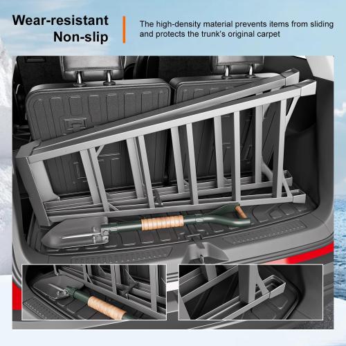 powoq 6&7 Seats Cargo Mat Compatible with 2017-2023 GMC Acadia Backrest Trunk Mat Cargo Liner Trunk Liner Replacement for 2017-2023 GMC Acadia Accessories