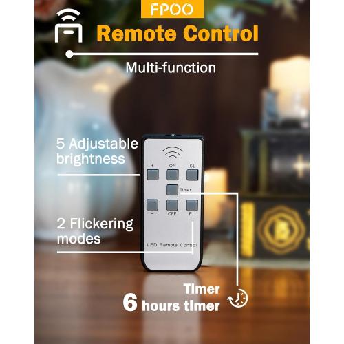 12 PCS Rechargeable Candles Flameless Tea Lights with Remote, USB LED Tealights with Timer Flickering Fake Candle, Votive Tea Light for Halloween, Holiday, Christmas, Party, Home Decorations