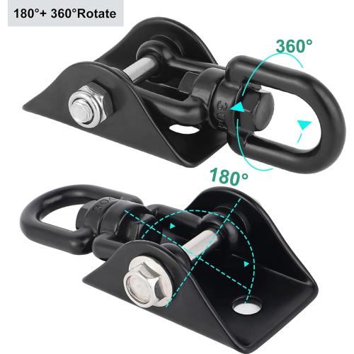 Porch Swing Hanging Kit, 360°Rotating 1200 lb Capacity Hanger for Porch Swing, Hammocks, Swing Chair (2 Pack)