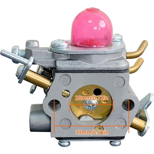 Ruixing OEM 531127910 Carburetor for Husqvarna 130L 330LK 130C Gas String Trimmer, Straight Shaft Gas Weed Eater 28cc 2-Cycle engine