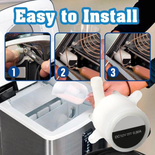 HZB-12A/25BF ZLWB-12 Ice Maker Machine Water Pump Fits for Household Small Bullet Ice Machine HZB-25BF/ HZB-13F/ HZB-20FA/ HZB-50A/ HZB-20F/ HZB-5/0 HZB-80/ HZB-60