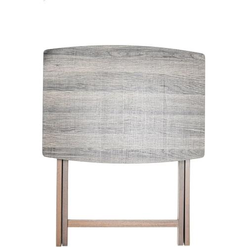 Home furnishings, Modern Indoor Folding XL Extra-Large Tray Table, Grey, 23.5 inches Long x 18 inches Wide x 26 inches high.
