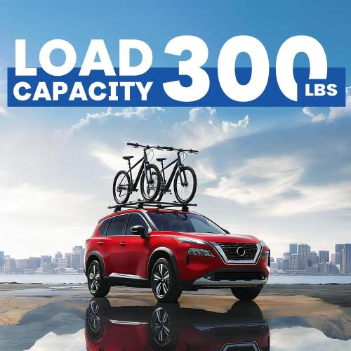 300Lbs Roof Rack Cross Bars Fit for 2021-2026 Nissan Rogue SV/SL/Platinum with Flush Roof Rails, Heavy-Duty Aluminum Crossbars, Sunroof Compatible, Easy Installation Cargo Accessories