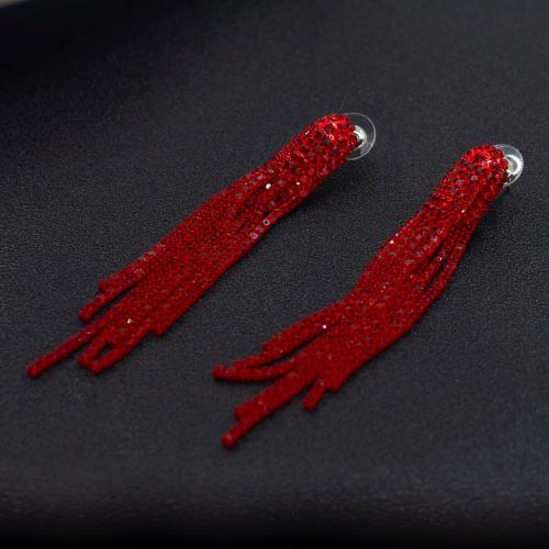 Chandelier Rhinestone Earrings for women,Long Earrings Dangle Dangling Bling Earring Crystal Rhinestone Statement Drop Tassels rhombus Earrings for Prom Fashion Jewelry