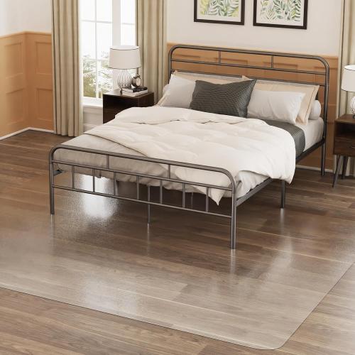 SALLOUS Chair Mat for Hard Floors, 60 x 75 Office Chair Mat for Hard Surface, Vinyl Floor Mat for Gaming Chairs, Multi-Purpose Floor Protector Desk Mat for Home Office (Clear)