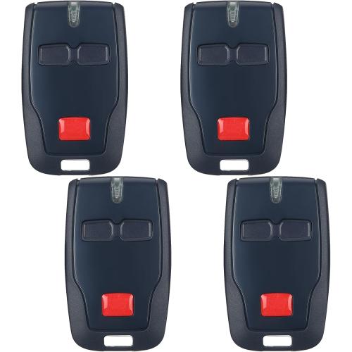 Kingdder 4 Pcs 2 Channel Remote Control Compatible with BFT Mitto B RCB02 R1, 433.92mhz Gate Opener Remote Control Transmitter for All Kinds of Doors, Easy to Program