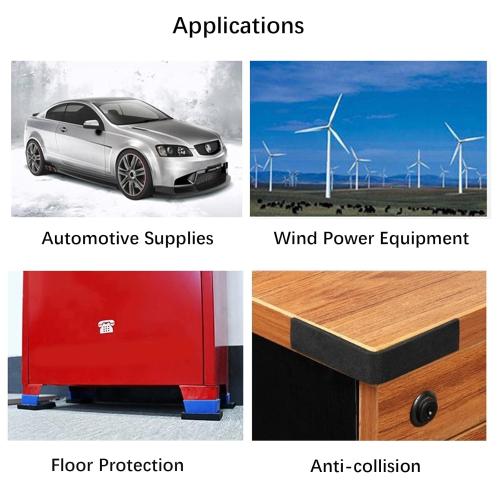 Solid Rubber Strips 1/8 (.125) Thick X 4 Wide X 10'Long, Solid Rubber Sheet for Anti-Slip Pads, Flooring, Seals, Crafts, Anti-Vibration, Gaskets DIY