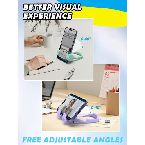 Stocking Stuffers for Teens Girls Boys Adults Cell Phone Stand: UPGRADE Adjustable Thumbs Up Lazy Phone Holder for Desk Cool Gadgets Fun Birthday Gift Ideas for Kids Teenager Women Gifts for Christmas