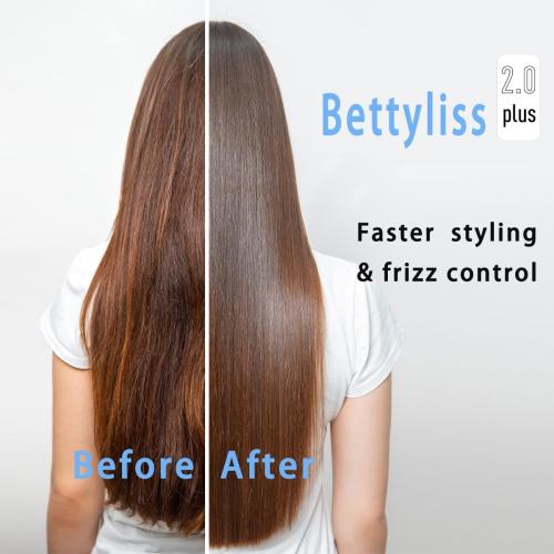 Black Steam Flat Iron Hair Straightener - Professional Hair Straightening Irons for Smooth and Frizz-Free Results (Black)