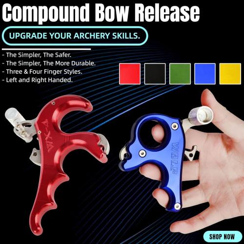 ZSHJGJR Bow Release for Compound Bow - Finger Thumb Bow Release, Bow Trigger Release Alloy, Hunting Target Practice Accessories