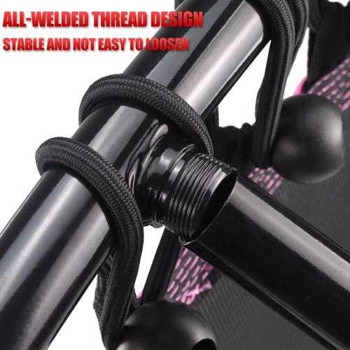 Newan 40-48 Silent Mini Trampoline Fitness Trampoline Bungee Rebounder Jumping Cardio Trainer Workout for Adults-Max Limit 330lbs