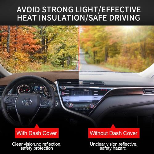 HanLanKa Dashboard Cover Dash Mat Compatible with 2007-2014 Chevy Chevrolet Tahoe Suburban,2007-13 Chevy Avalanche Silverado 1500 2500 3500 LTZ/GMC Sierra SLT Denali,2007-14 GMC Yukon XL (Brown)