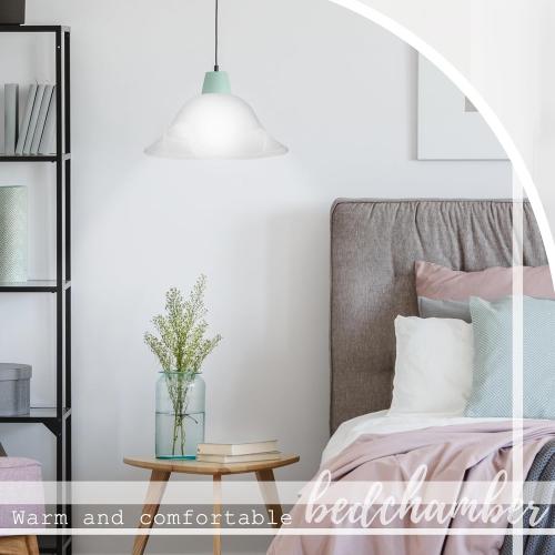 Lamp Glass Shades for Floor Lamp Elegant Cover Light Fixture Shade Light Fixture Replacement(12.2 x 4.92 x 1.65 Inch,Stylish White)