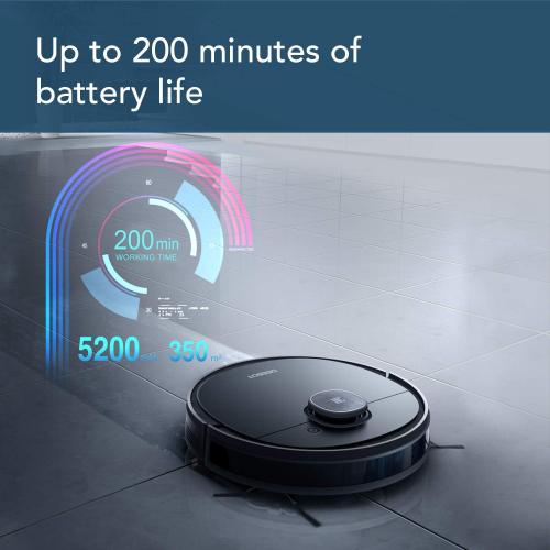 ECOVACS DEEBOT OZMO 950 2-in-1 Robot Vacuum Cleaner & Mop with Smart Navi 3.0 Technology, Up to 3 Hours of Runtime, Multi-Floor Mapping, 3 Levels of Suction Power, Hard Floors & Carpets, and Pet Hair‼️Light dirt‼️