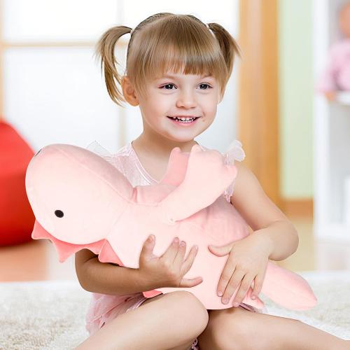 Color Pink  Dinosaur Plush Weighted Stuffed Animals 3.5lbs, Cuddle Weighted Dinosaur Plush, Huggable Dino Weighted Body Pillow Soft Plush Toy Gifts for Kids Adults Girls Boy