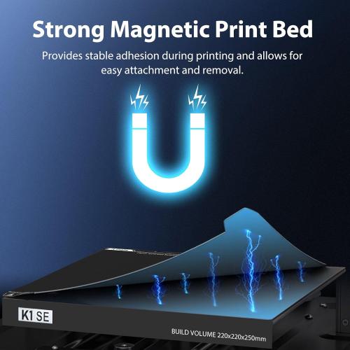 Creality K1 SE Epoxy Resin Build Plate 235×235mm EP Coated Magnetic Steel Bed Plate for Creality K1/K1C/K1 SE/Ender 3 V3 SE/Ender 3 V3 KE/Ender 3 V3/Ender 3/Ender 3 V2