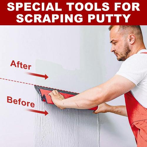 Red 24 Inch Drywall Skimming Blade, Replaceable 0.35mm Stainless Steel Blade, Drywall Trowel for Gyprock, Drywall and Wall-Boardrd, Ergonomically Designed Grip