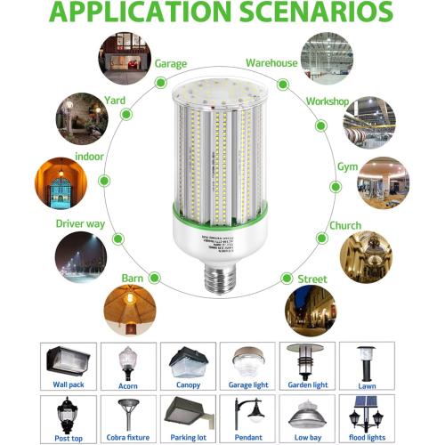 GTAREN 100W LED Corn Light Bulb 2Pack,400 Watt Metal Halide HID lamp Replacement,5000K E39 Mogul Base LED Bulb for Street and Area Lighting Bay Light Fixture Wearehouse Workshop Garage Gyms