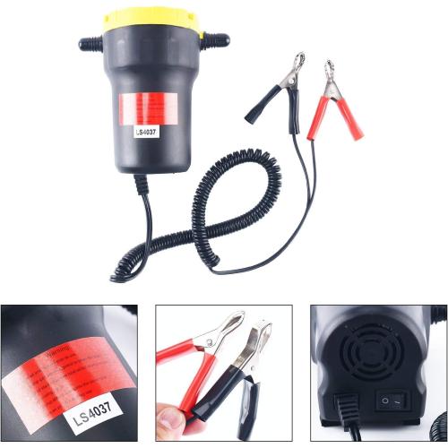 DasMarine 12V 60W Oil Change Pump Extractor, Oil/Diesel Fluid Pump Extractor Scavenge Oil Change Pump Transfer Suction Transfer Pump   Tubes Truck Rv Boat ATV